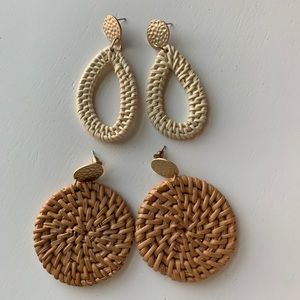 Rattan Earrings